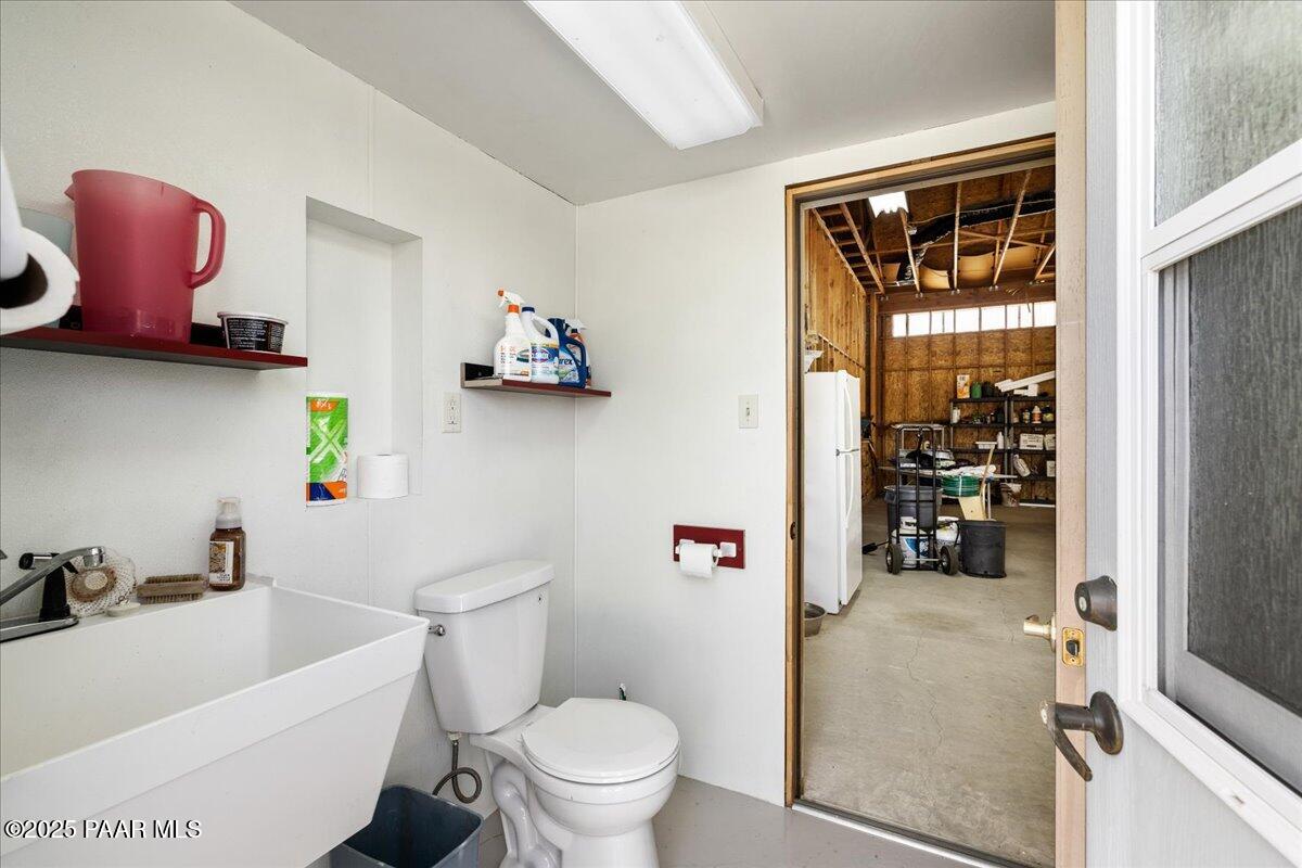 650 East Rimrock Road Paulden, AZ 86334 - Photo 39 of 56 39-RV Garage Bathroom