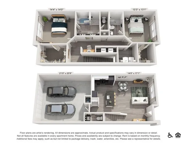 $2,340 | 3890 Floyd Road Southwest, Unit B2, Austell, GA 30106