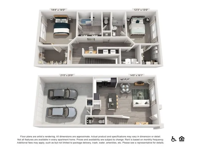 $2,340 | 3890 Floyd Road Southwest, Unit B2, Austell, GA 30106