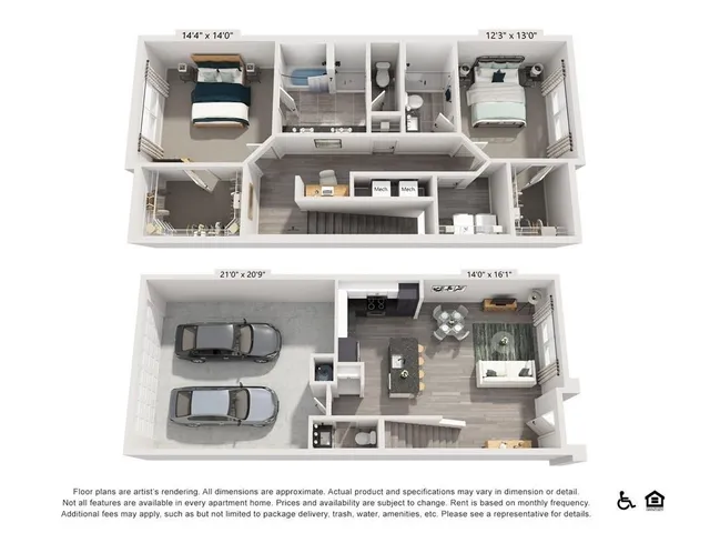 $2,340 | 3890 Floyd Road Southwest, Unit B2, Austell, GA 30106