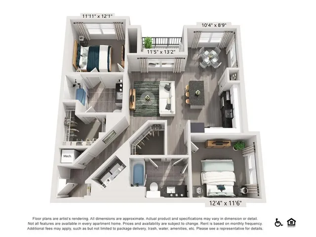 $2,340 | 3890 Floyd Road Southwest, Unit B2, Austell, GA 30106