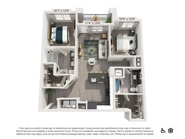 $2,393 | 3890 Floyd Road Southwest, Unit B2, Austell, GA 30106