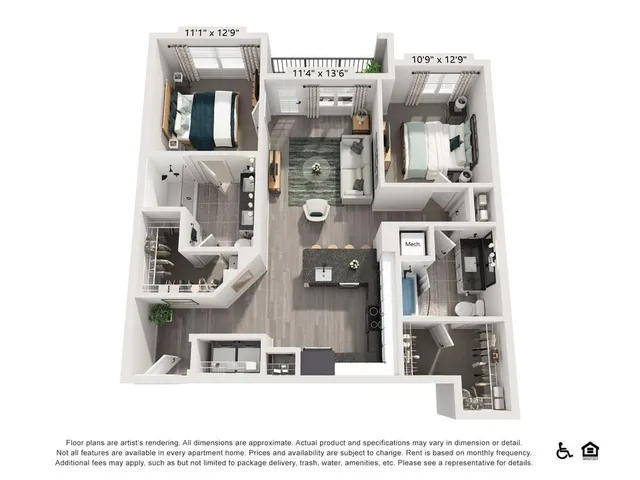 $2,340 | 3890 Floyd Road Southwest, Unit B2, Austell, GA 30106