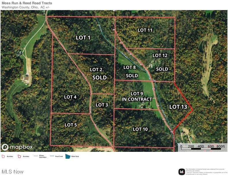 Lot 3 Moss Run Road Marietta, OH 45750 - Photo 14 of 14 Aerial map of property and surrounding area featuring property boundaries highlighted