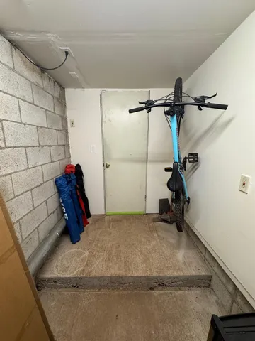 a view of storage and utility room