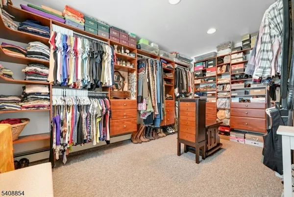 a view of a room with racks