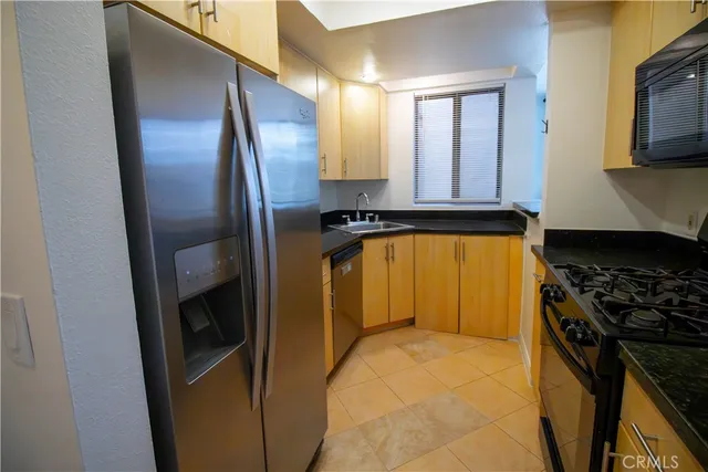 a view of a room with a window