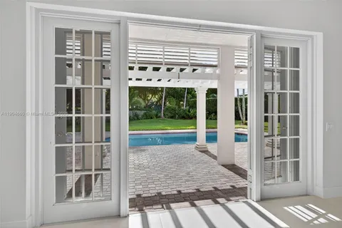 a view of front door of house