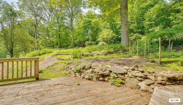 a view of backyard with green space