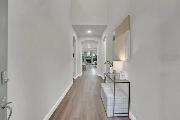 wooden floor in a gallery