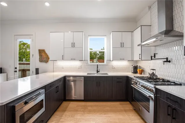 a living room with furniture fireplace and a flat screen tv