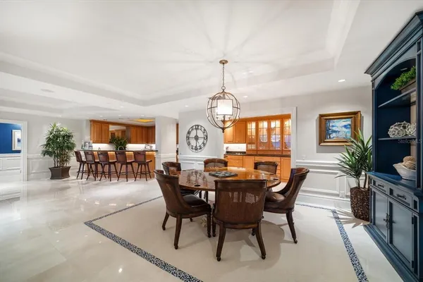 a room with stainless steel appliances lots of counter space