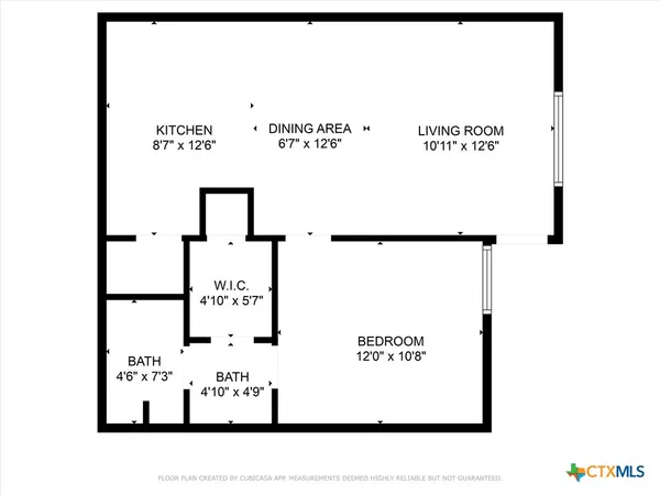 a picture of a park with an bench