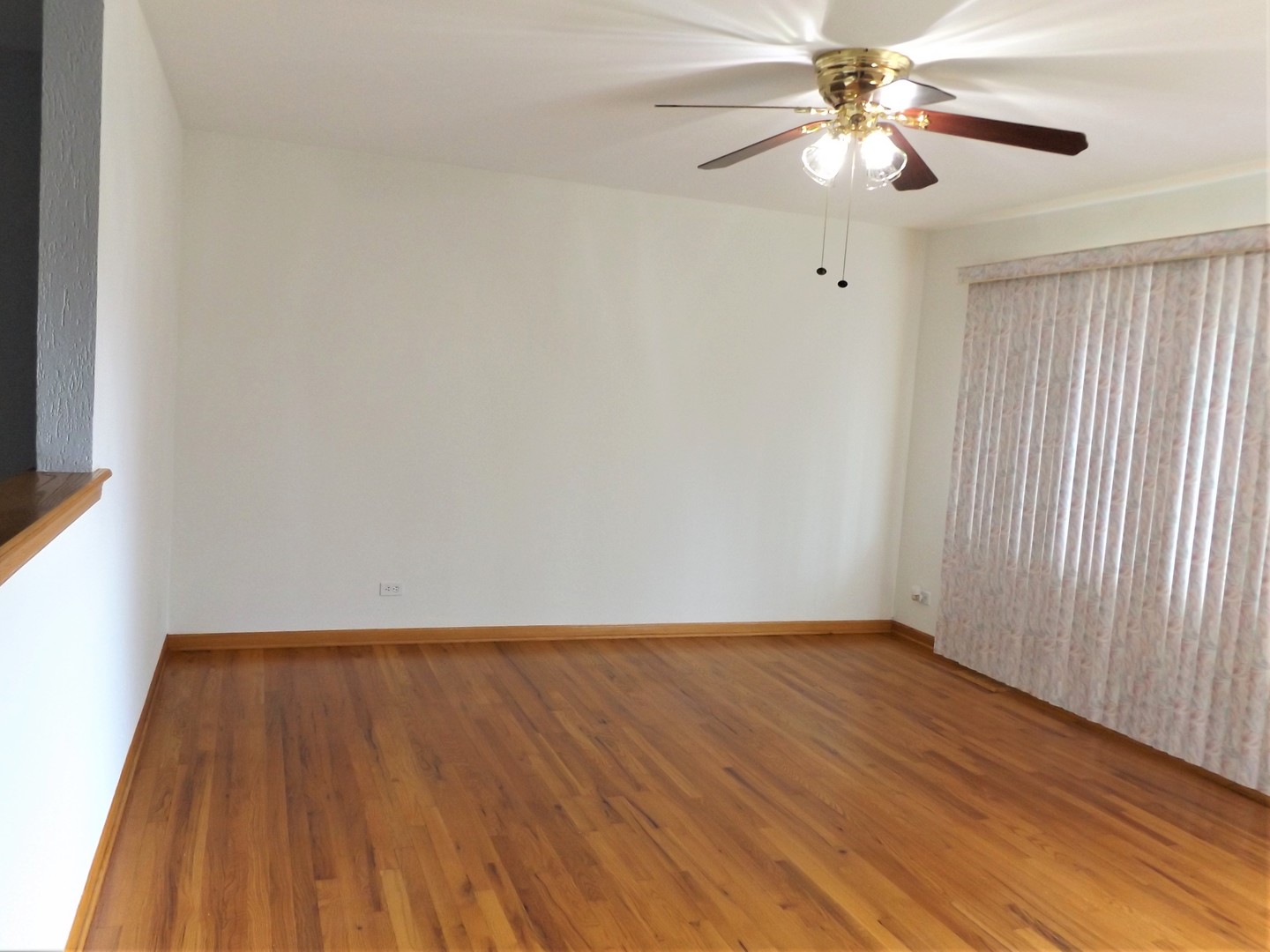 6953 Olympic Drive Bridgeview, IL 60455 - Photo 19 of 33 an empty room with wooden floor fan and windows