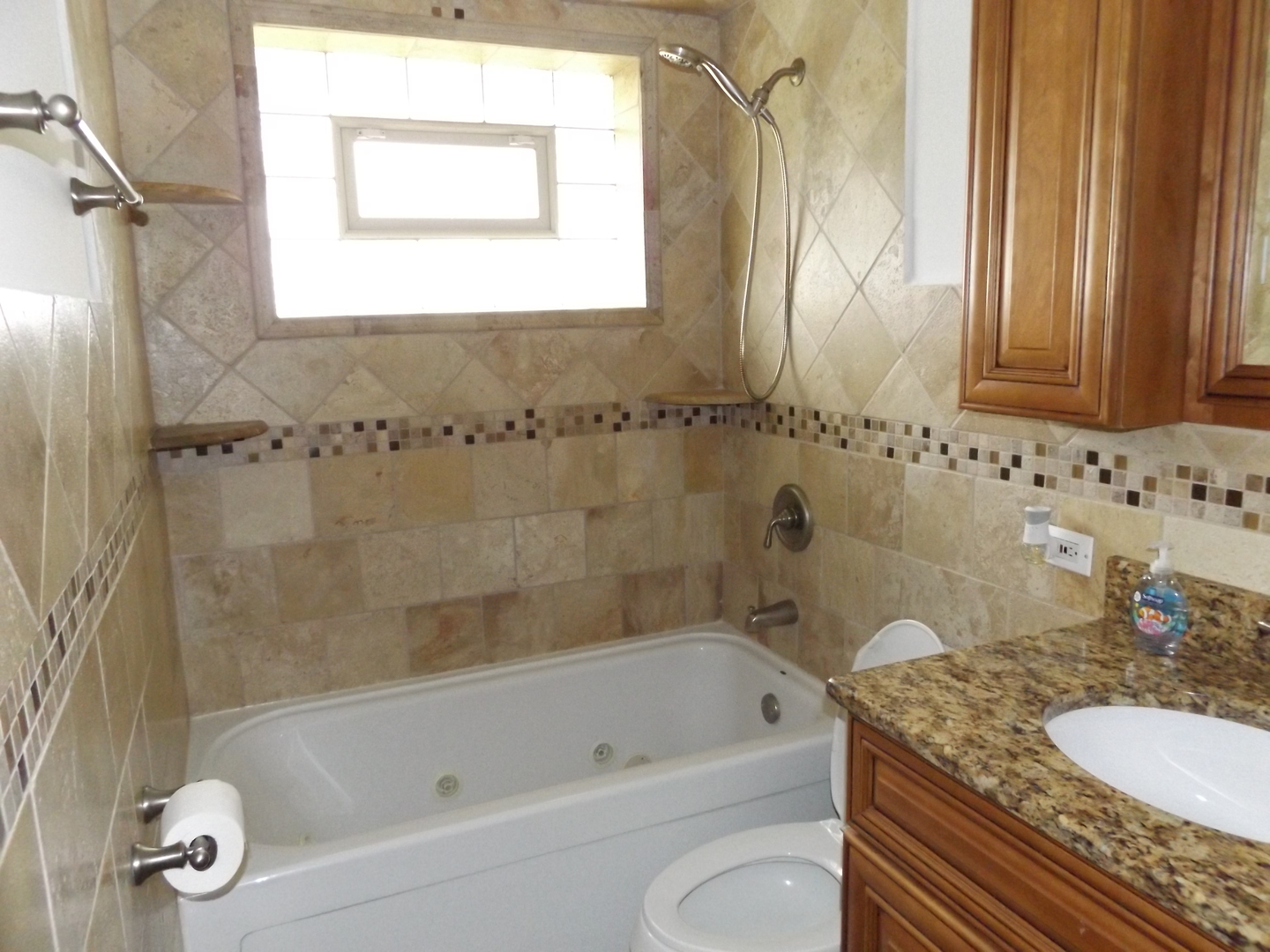 6953 Olympic Drive Bridgeview, IL 60455 - Photo 28 of 33 a bath room with a bath tub and a sink