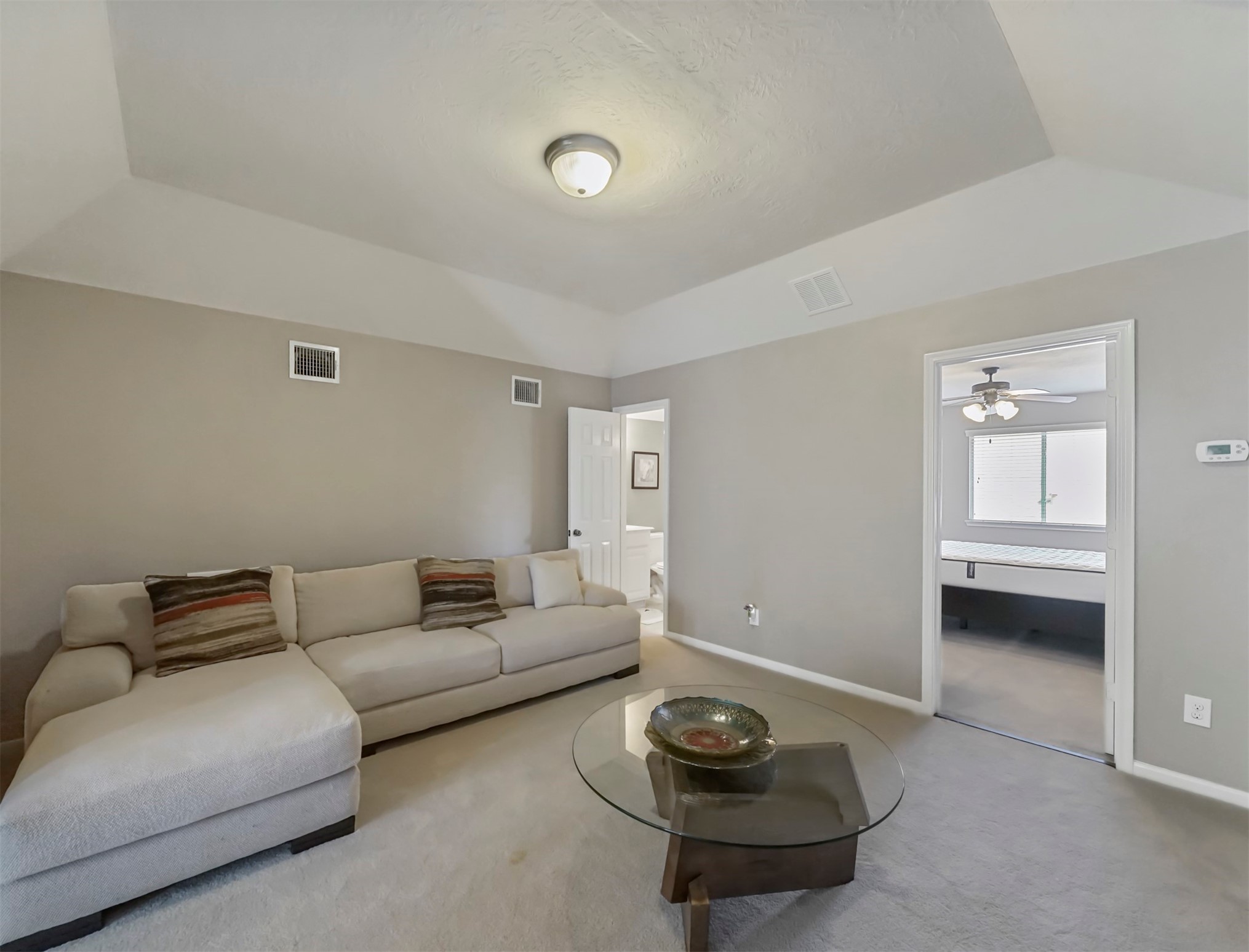 8214 Garrison Point Drive Houston, TX 77040 - Photo 24 of 37 a living room with furniture and a wooden floor