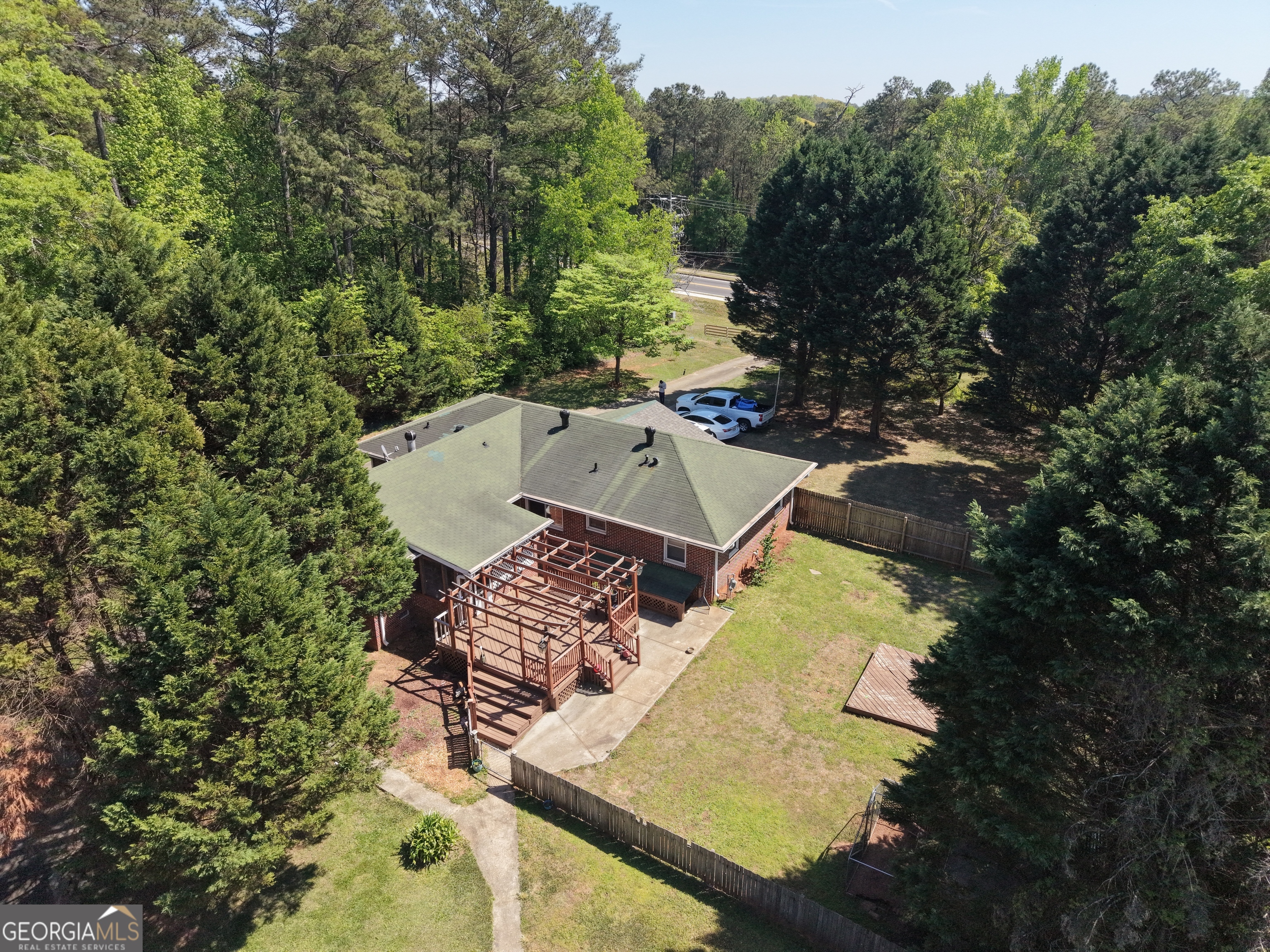 3270 Rex Road Rex, GA 30273 - Photo 33 of 35 an aerial view of a house with outdoor space