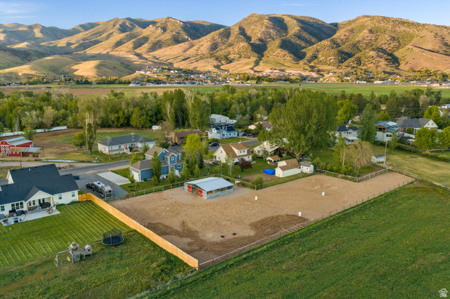 681 Island Road Morgan, UT 84050 - Photo 41 of 49 Expansive property featuring a large arena area and a perimeter fence