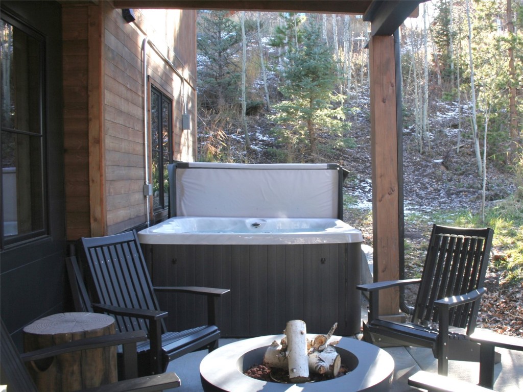 150 Game Trail Road Silverthorne, CO 80498 - Photo 16 of 47 a outdoor dining space with furniture and outdoor view