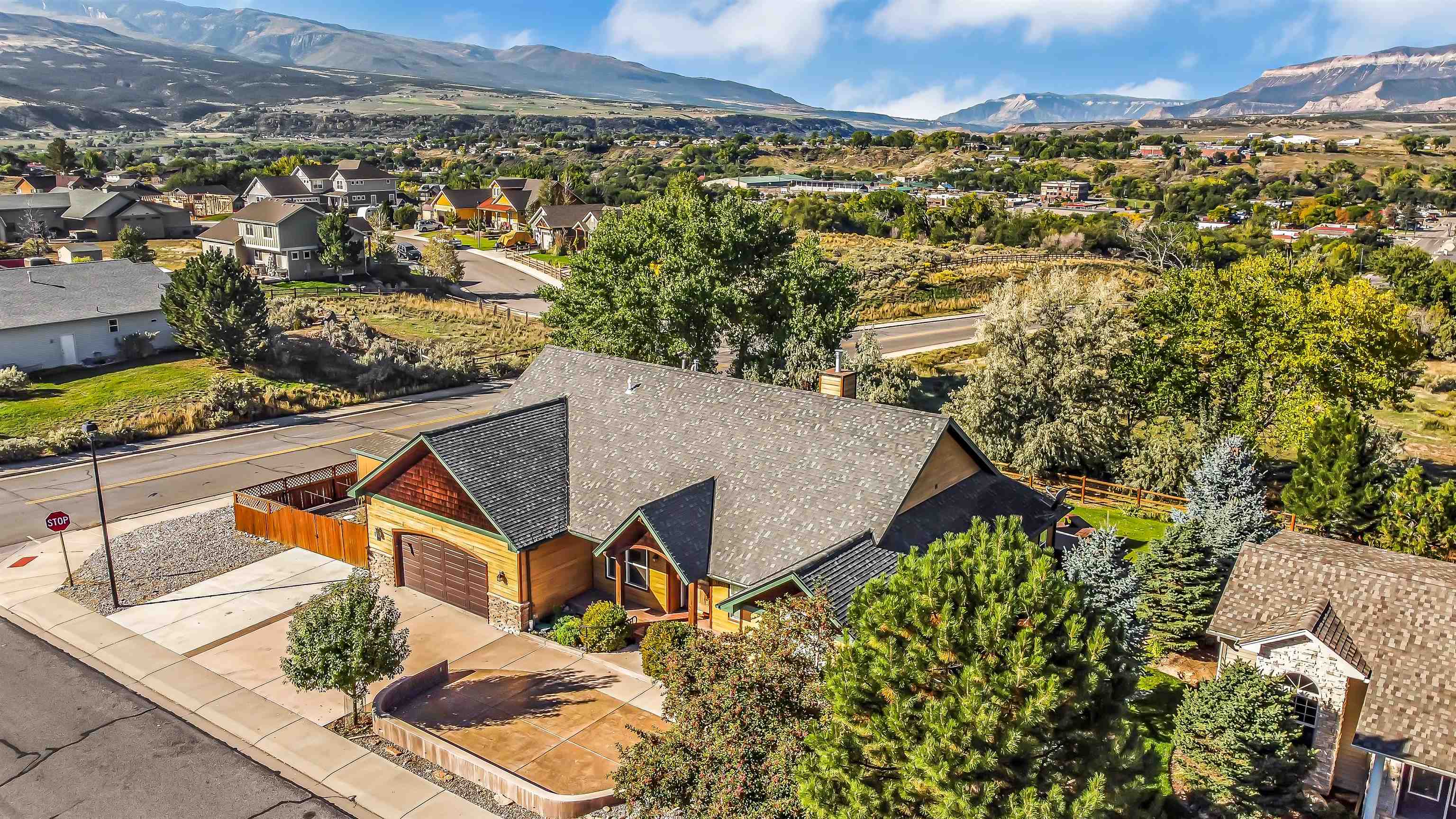 1601 Anvil View Avenue Rifle, CO 81650 - Photo 35 of 35 an aerial view of a house with a yard and lake view
