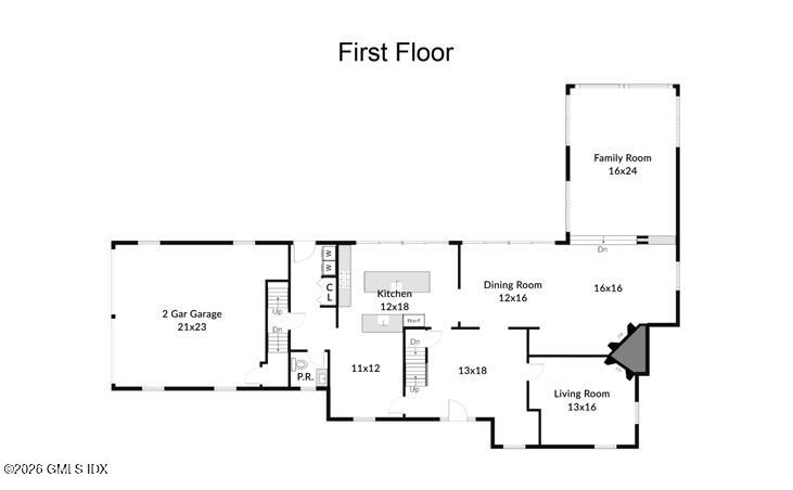 83 Burning Tree Road Greenwich, CT 06830 - Photo 27 of 28 Floor Plan 1st Floor