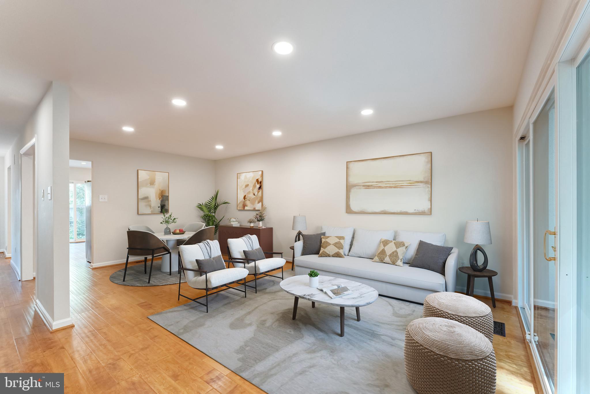 11637 Newbridge Court Reston, VA 20191 - Photo 8 of 63 a living room with furniture and a wooden floor