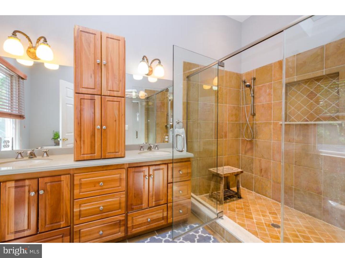 3 Griggs Road Cranbury, NJ 08512 - Photo 12 of 25 a bathroom with a sink a vanity and a mirror