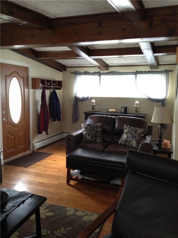 16 Butler Street Cranston, RI 02920 - Photo 8 of 14 Other end of the side to side living room and front entrance