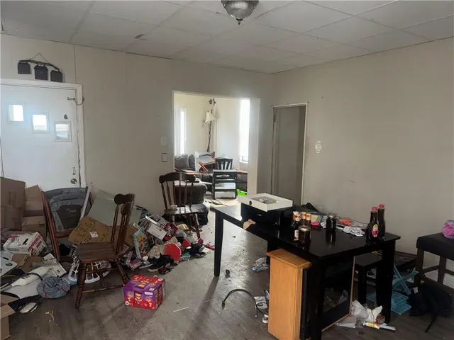 a room with gym equipment