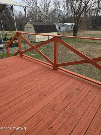 a view of outdoor space and deck