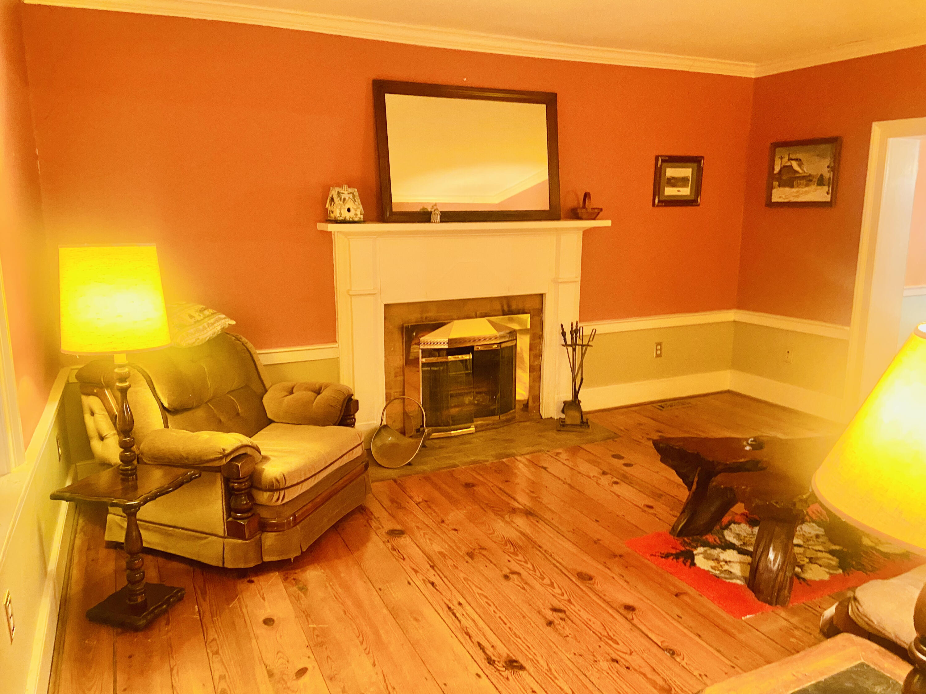 7229 Springwood Road Buchanan, VA 24066 - Photo 29 of 40 a bedroom with a bed and a fireplace