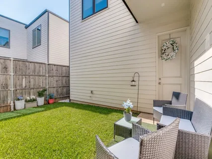 a house view with a seating space