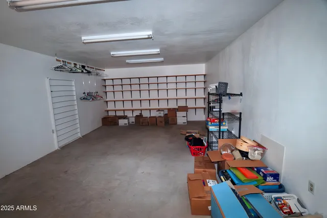 a view of storage and utility room