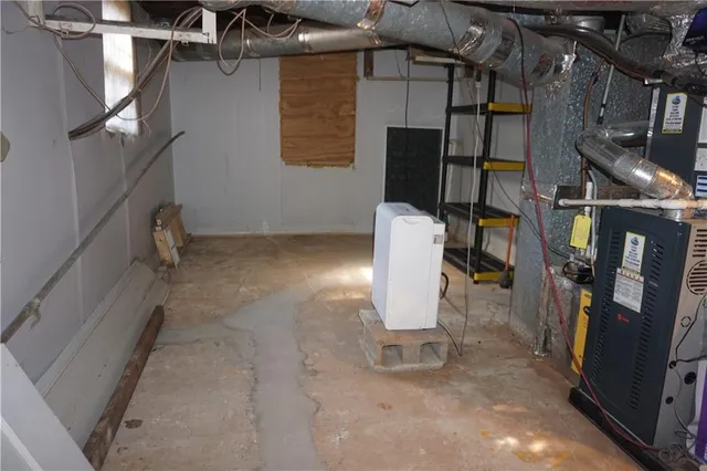 a view of storage and utility room