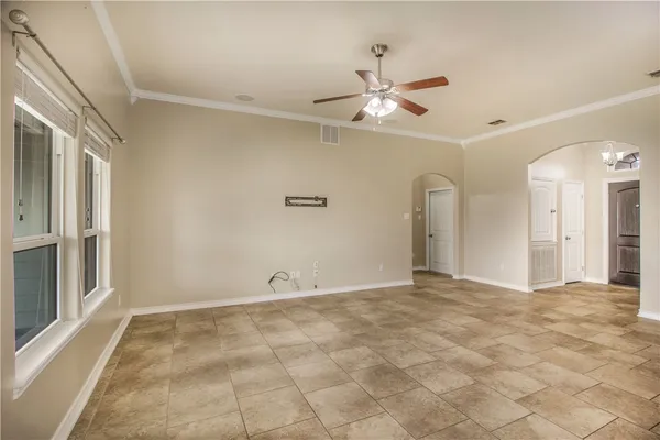 a view of an empty room