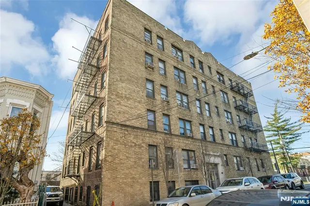 a front view of a building