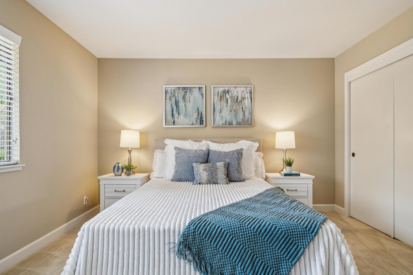 404 Ridge Gate Road Orinda, CA 94563 - Photo 12 of 27 a bedroom with a bed and a night stand