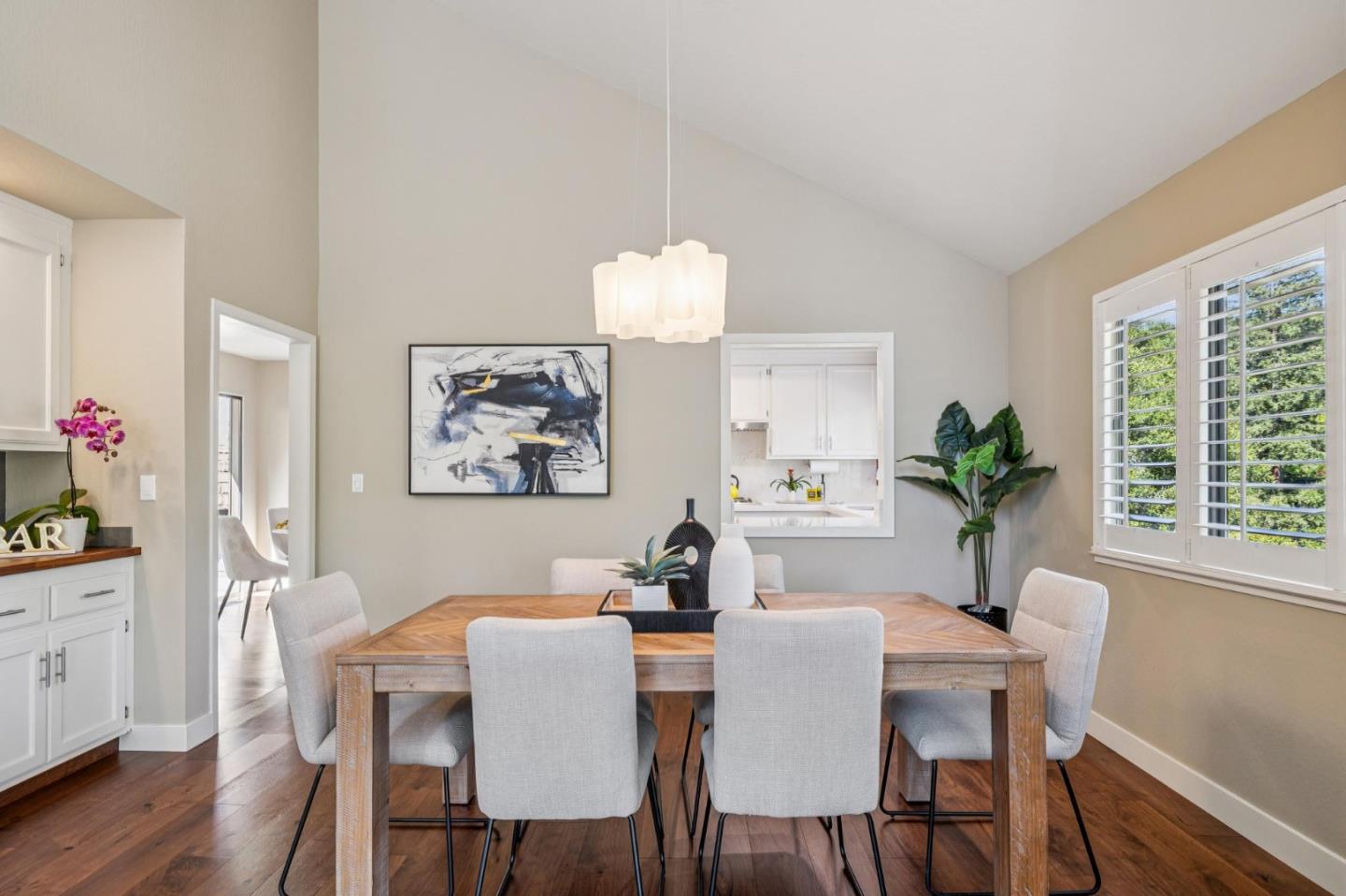 404 Ridge Gate Road Orinda, CA 94563 - Photo 16 of 27 a view of a dining room with furniture window and wooden floor
