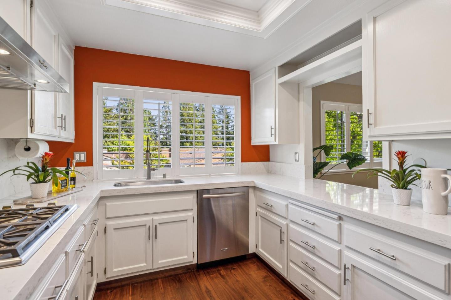 404 Ridge Gate Road Orinda, CA 94563 - Photo 19 of 27 a kitchen with a sink stove and cabinets