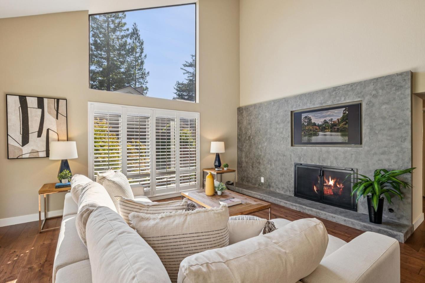 404 Ridge Gate Road Orinda, CA 94563 - Photo 6 of 27 a living room with furniture and a fireplace