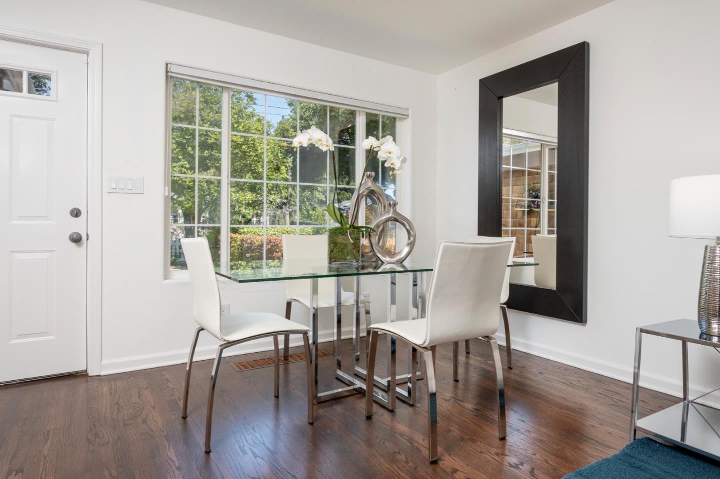 604 9th Avenue Menlo Park, CA 94025 - Photo 13 of 28 a view of a dining room with furniture window and wooden floor