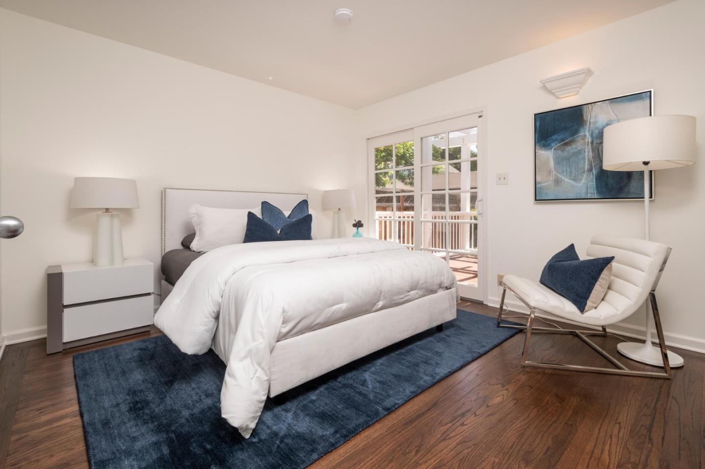 604 9th Avenue Menlo Park, CA 94025 - Photo 18 of 28 a large white bed in a white room