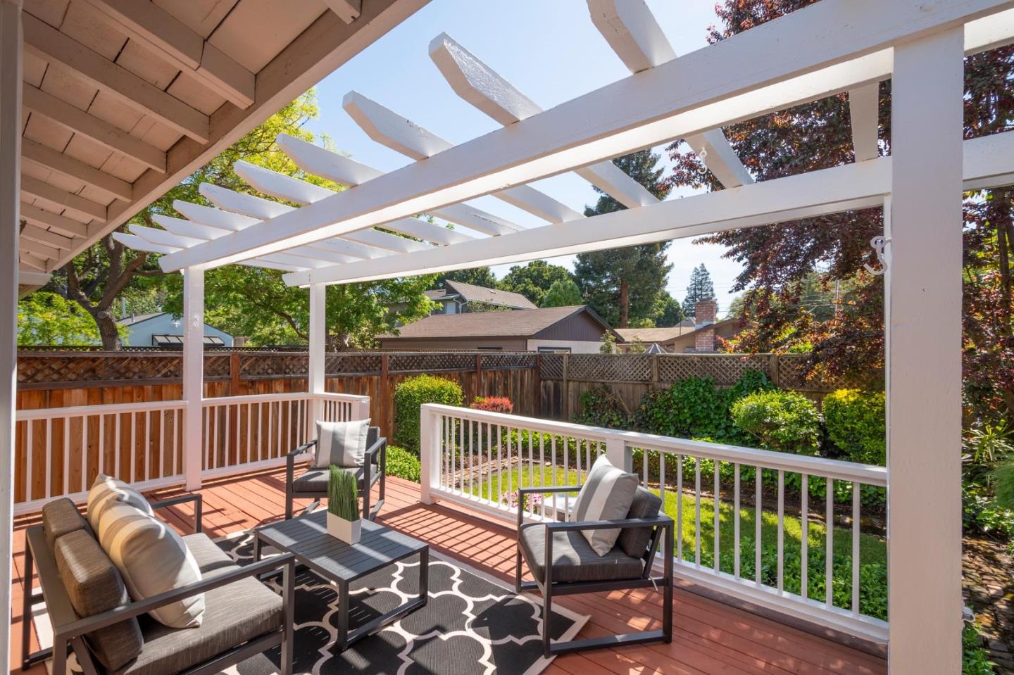 604 9th Avenue Menlo Park, CA 94025 - Photo 23 of 28 a view of a chair and table in the balcony