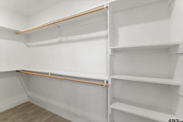 a close view of closet