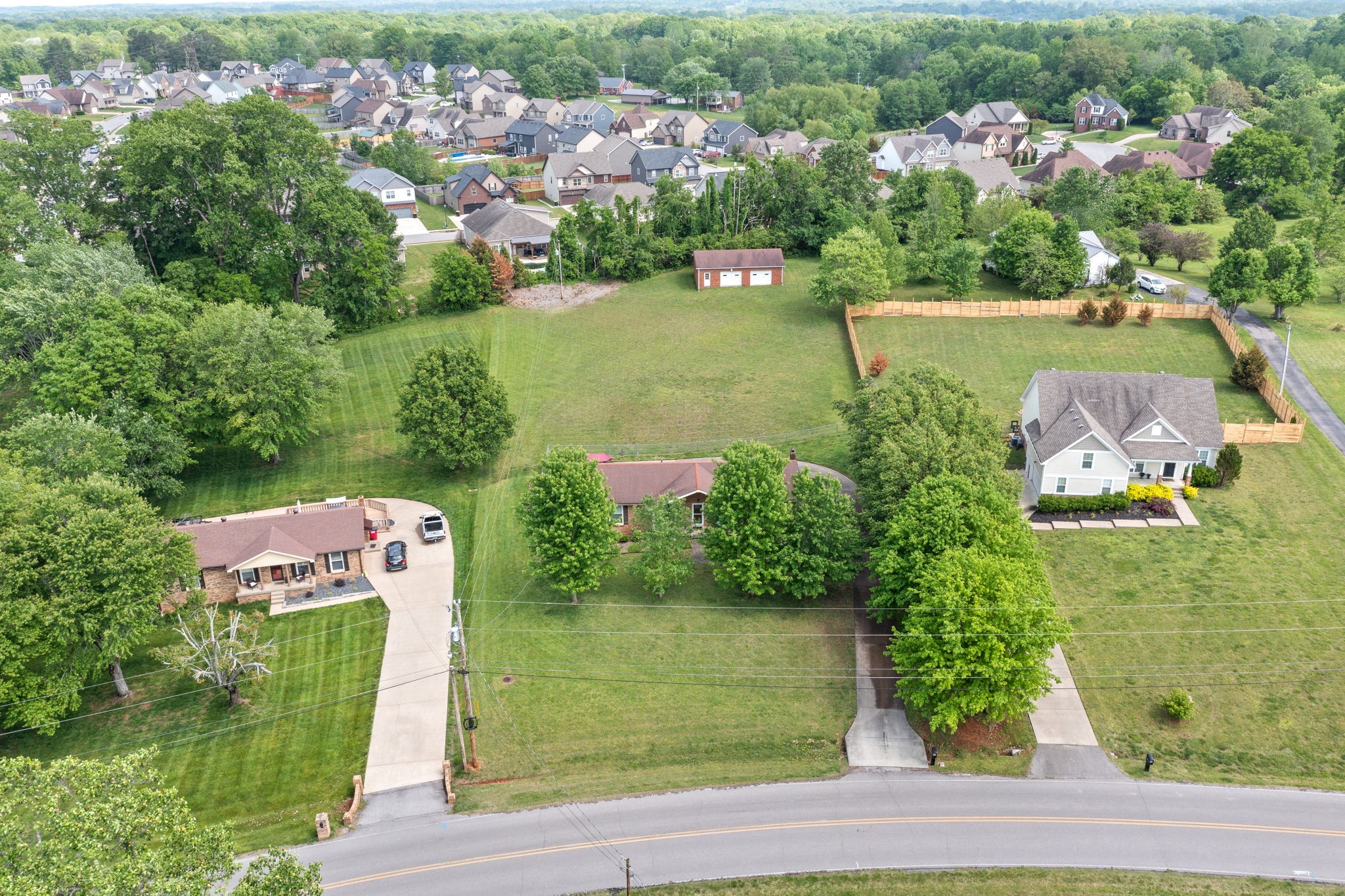 651 Bryan Road Clarksville, TN 37043 - Photo 54 of 60 an aerial view of a house with a yard