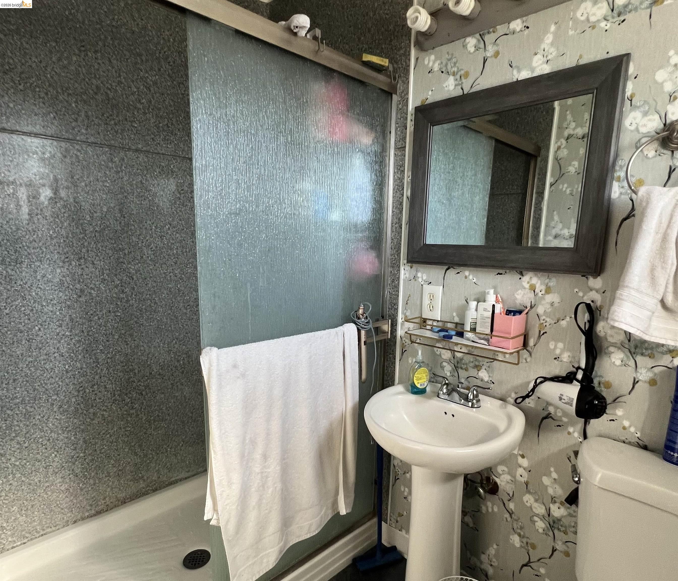 190 Tahoe Drive Rio Vista, CA 94571 - Photo 16 of 44 Full bath with a stall shower and wallpapered walls