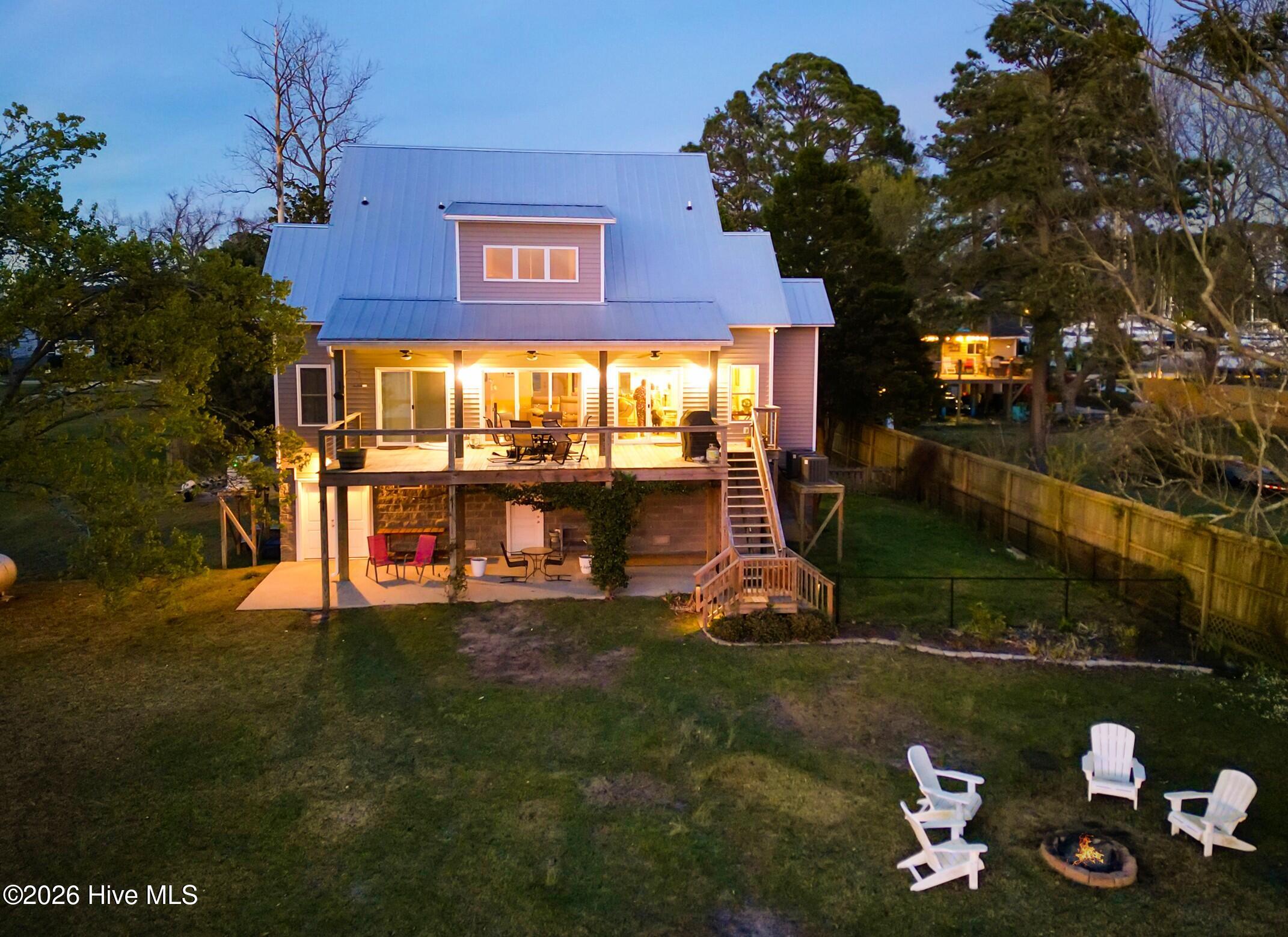 213 A Street Bridgeton, NC 28519 - Photo 41 of 67 rear twilight