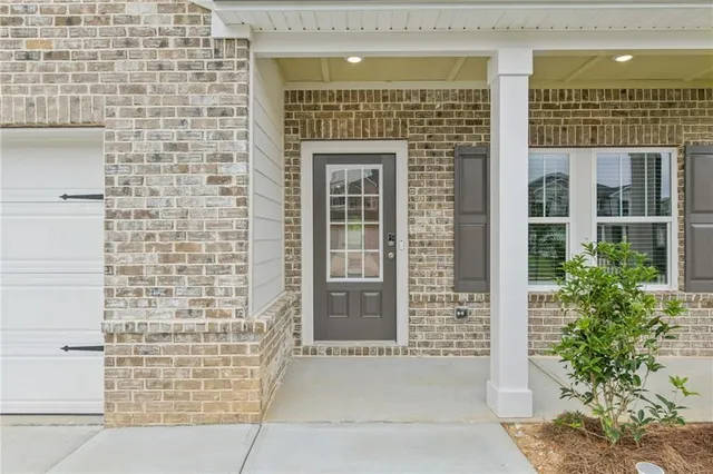 a front view of a house