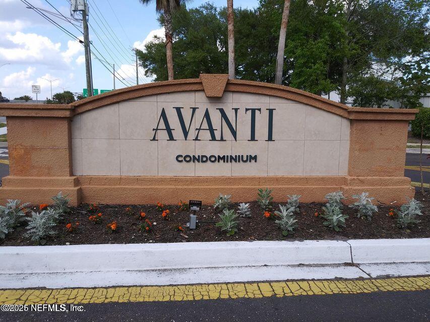 a view of a sign board