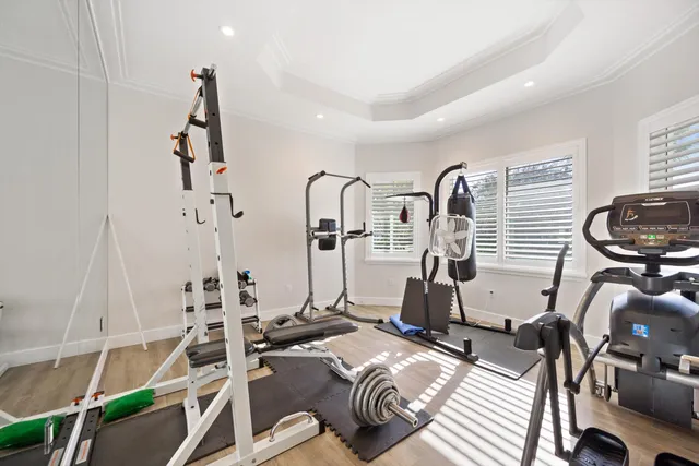 a bed room with furniture and decor